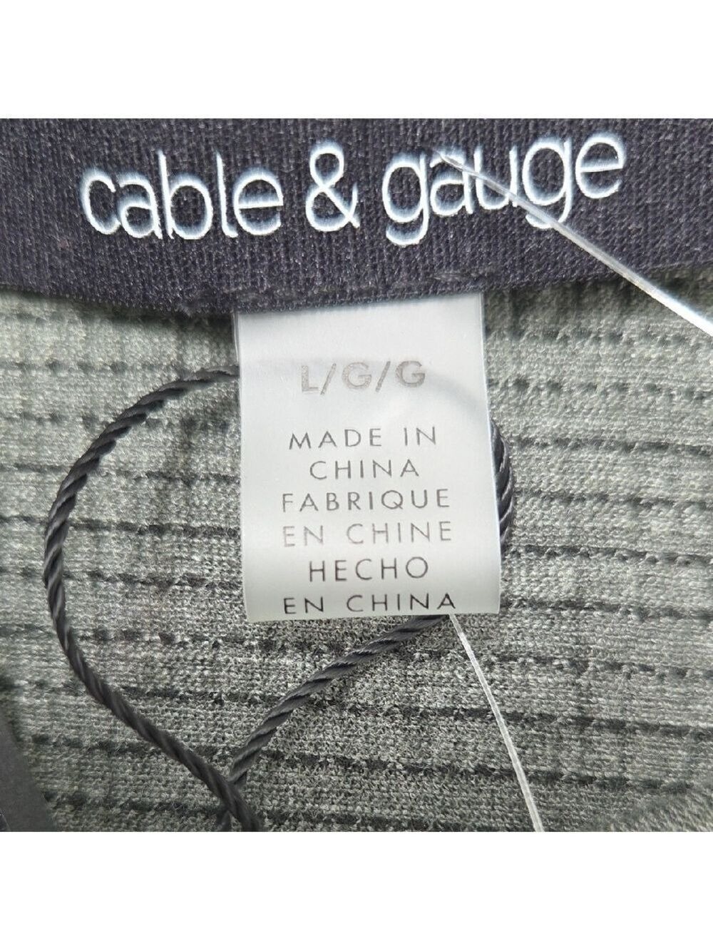 NwT Chic Olive Green Blouse for Women L CABLE AND GUAGE - Picture 9 of 13